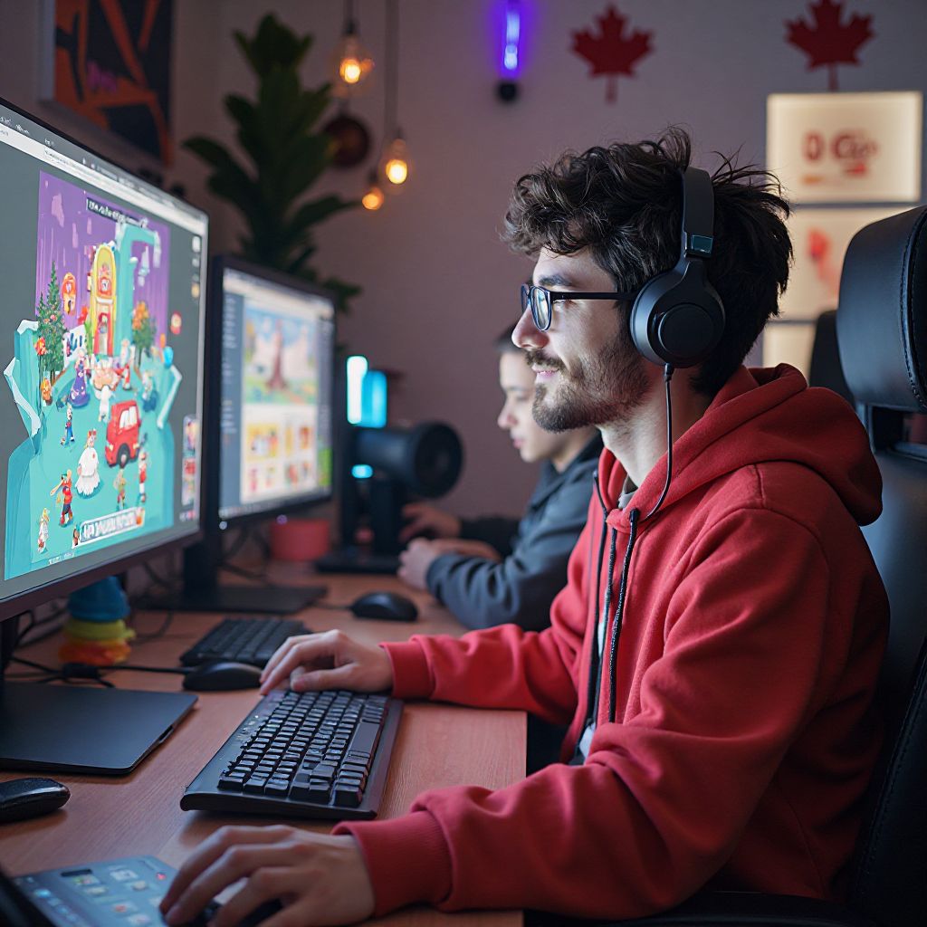 Canadian indie game developer working on a game