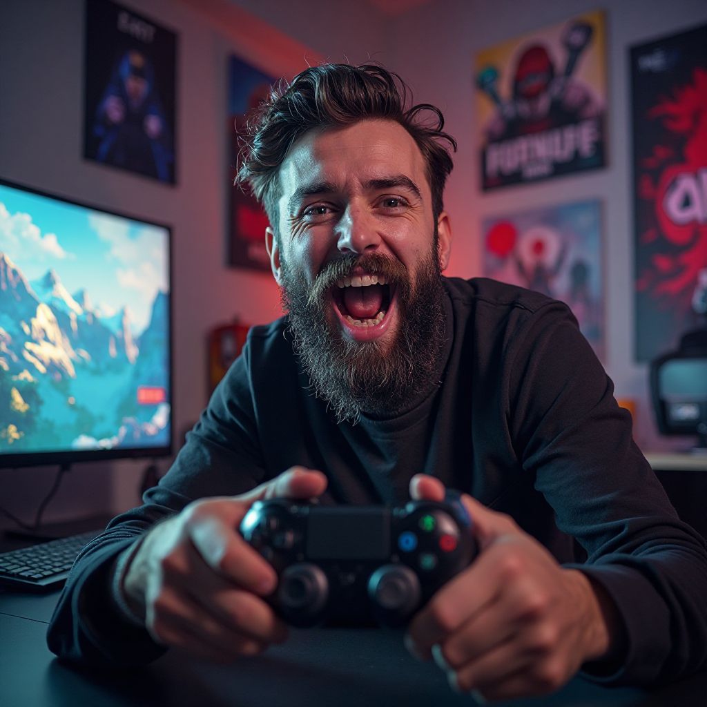 David, a community member with a controller