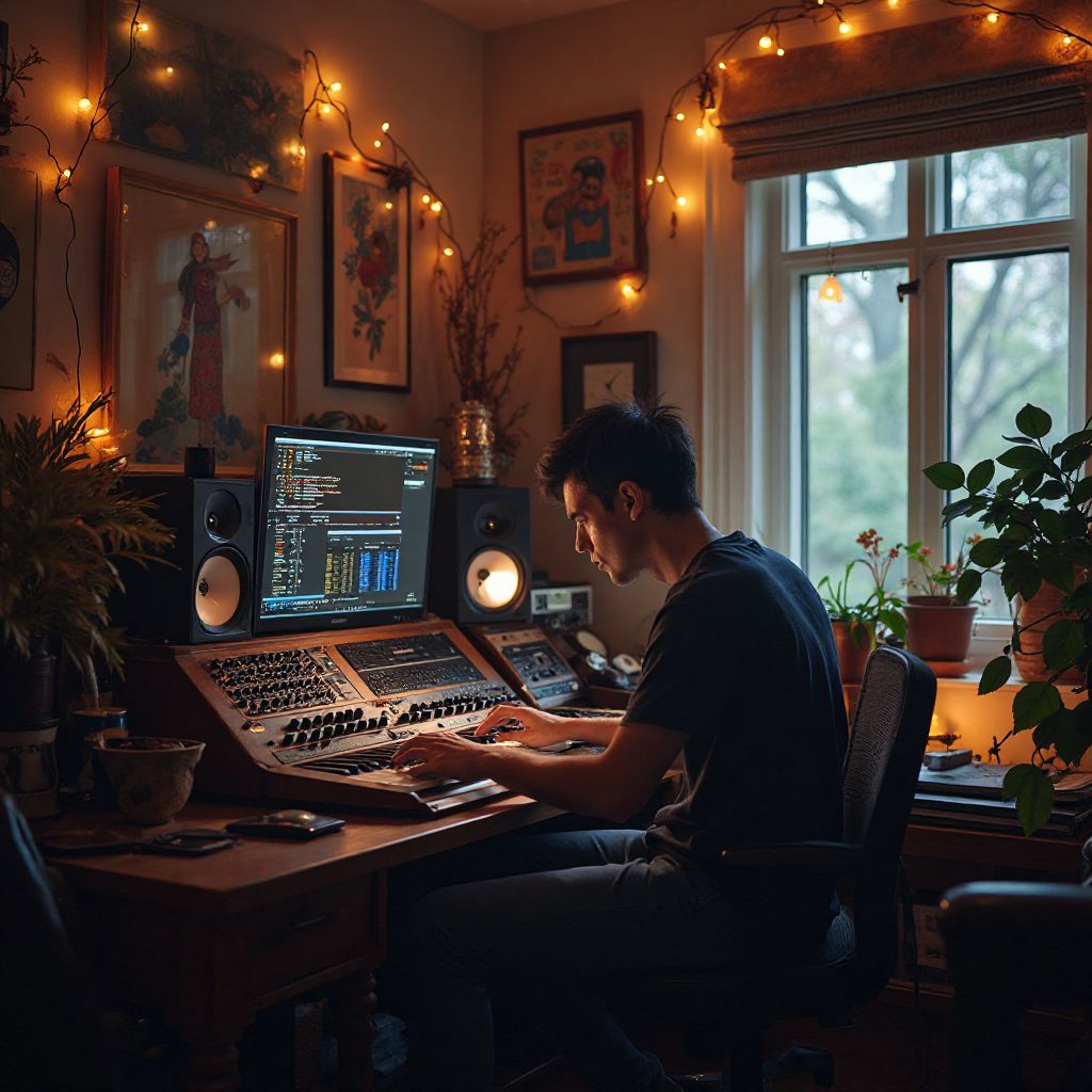 Canadian composer creating game soundtrack